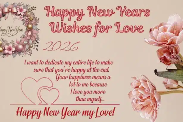 Happy New Years Wishes for Love