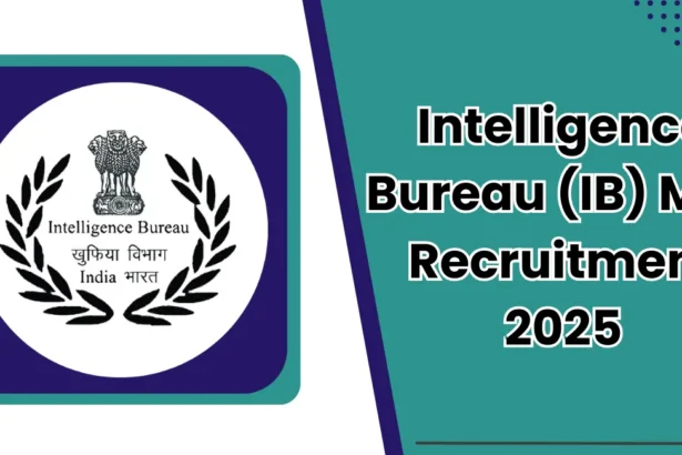 Intelligence Bureau (IB) MTS Recruitment 2025