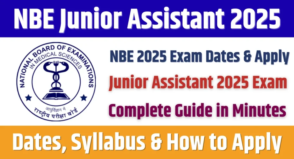 NBE Junior Assistant 2025