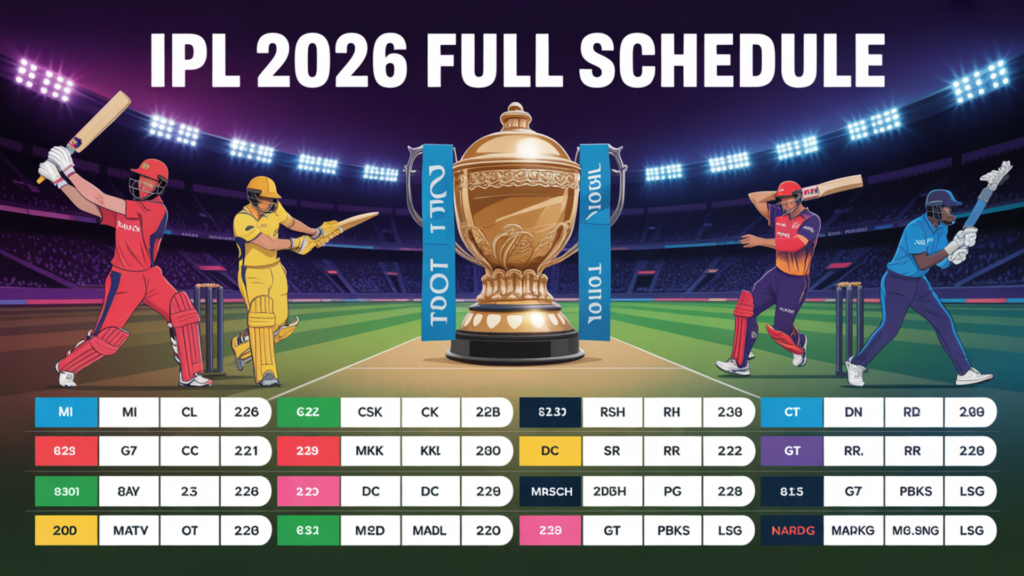 IPL 2026 Schedule Total Match