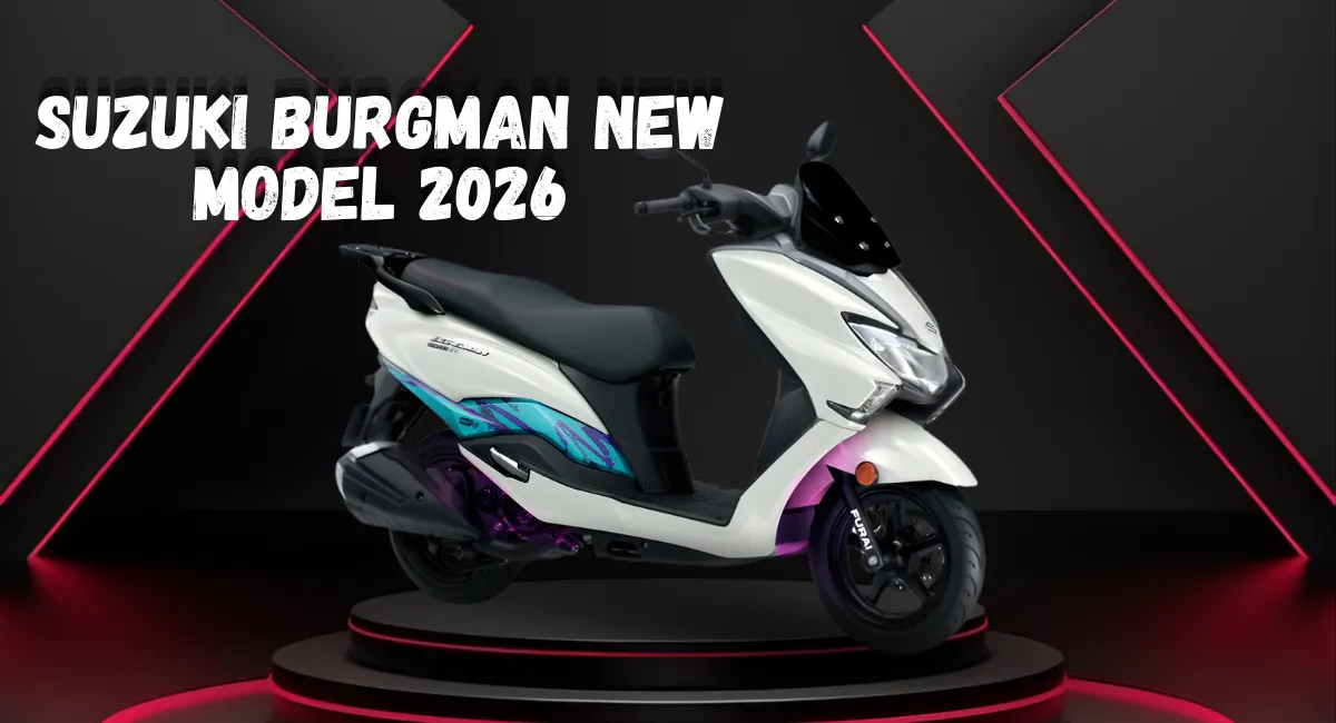 Suzuki Burgman New Model 2026 Stylish Look, दमदार Performance और शानदार Mileage के साथ एक Premium Scooter जो हर Ride को बनाता है Comfortable और Smart Choice 1 Suzuki Burgman New Model 2026
